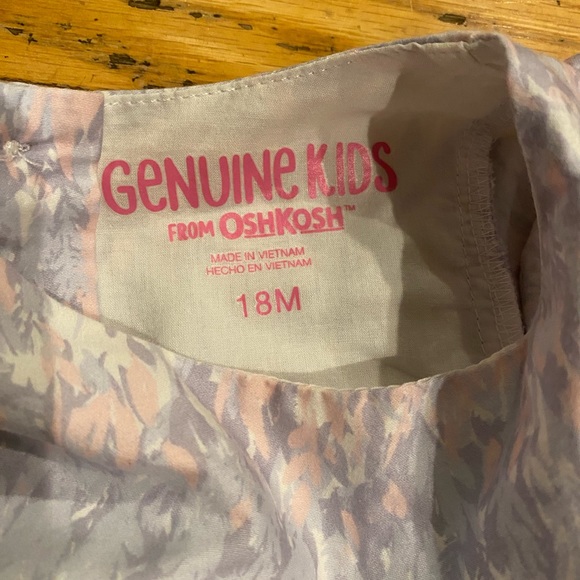 EASTER DRESS 🐇Oshkosh beautiful floral bunny dress for summer or Easter. - Picture 2 of 3